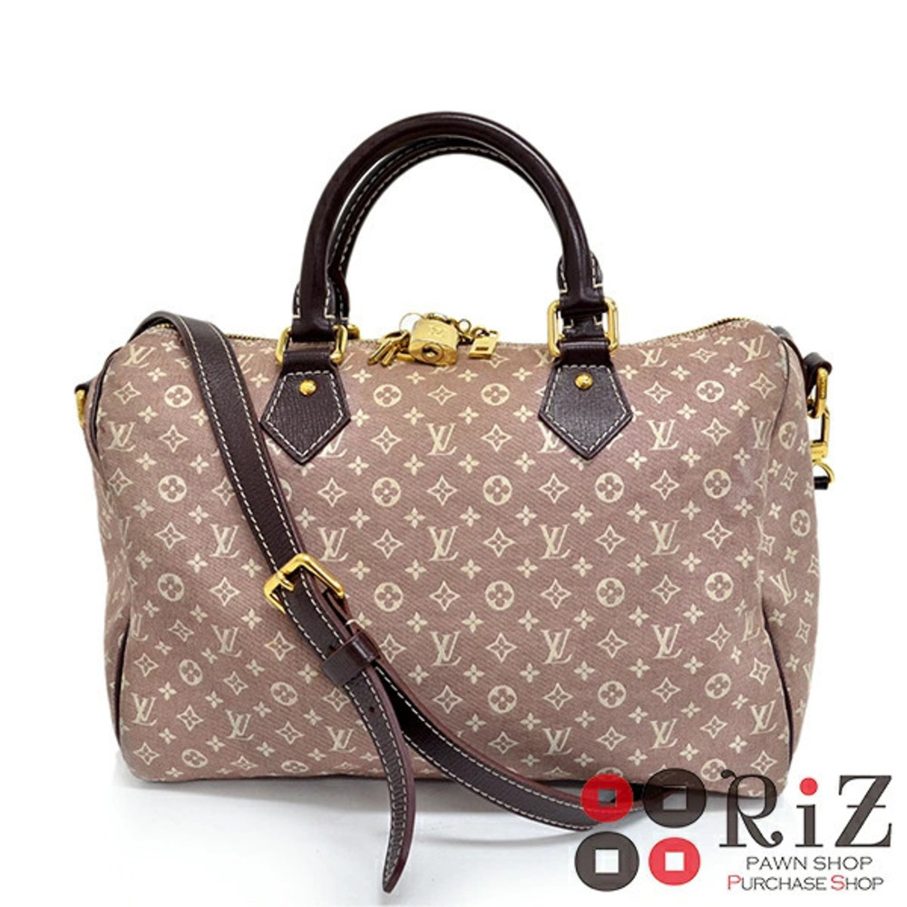 LOUIS VUITTON Speedy Bandolier Bag Handbag Monogram Idylle Sepia